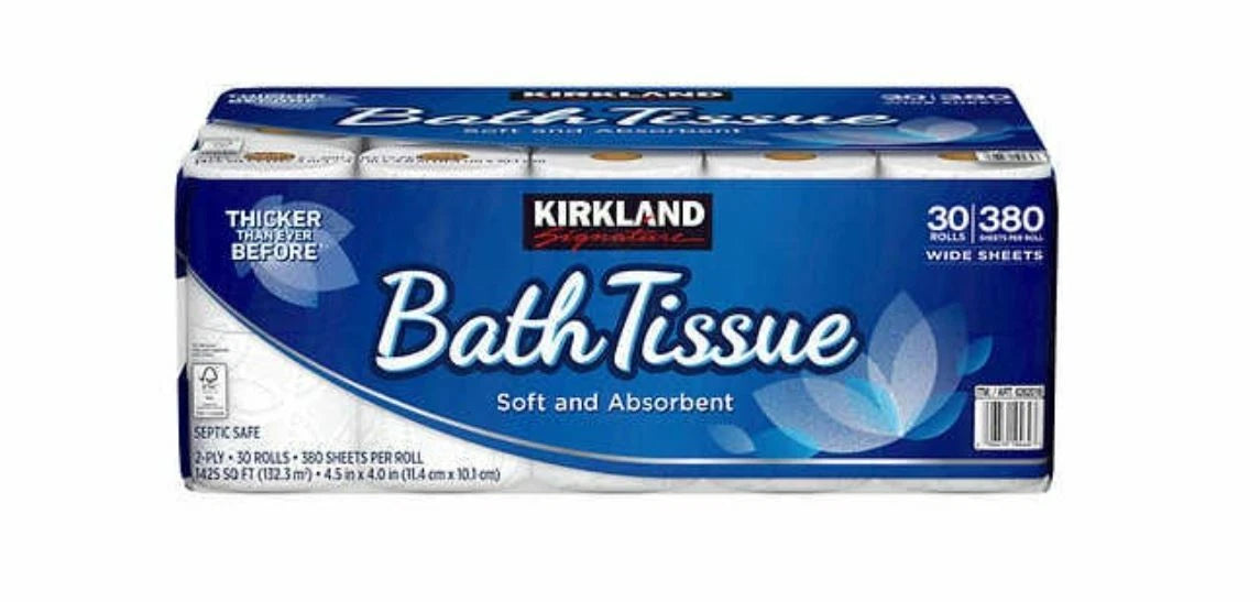 Bath Tissue, 380 Sheets, 30 Rolls